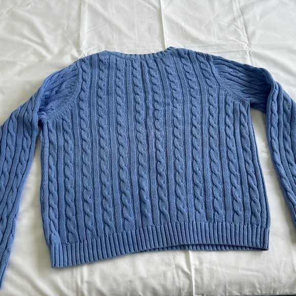 Light Blue Cotton Sweater - Picture 2 of 3